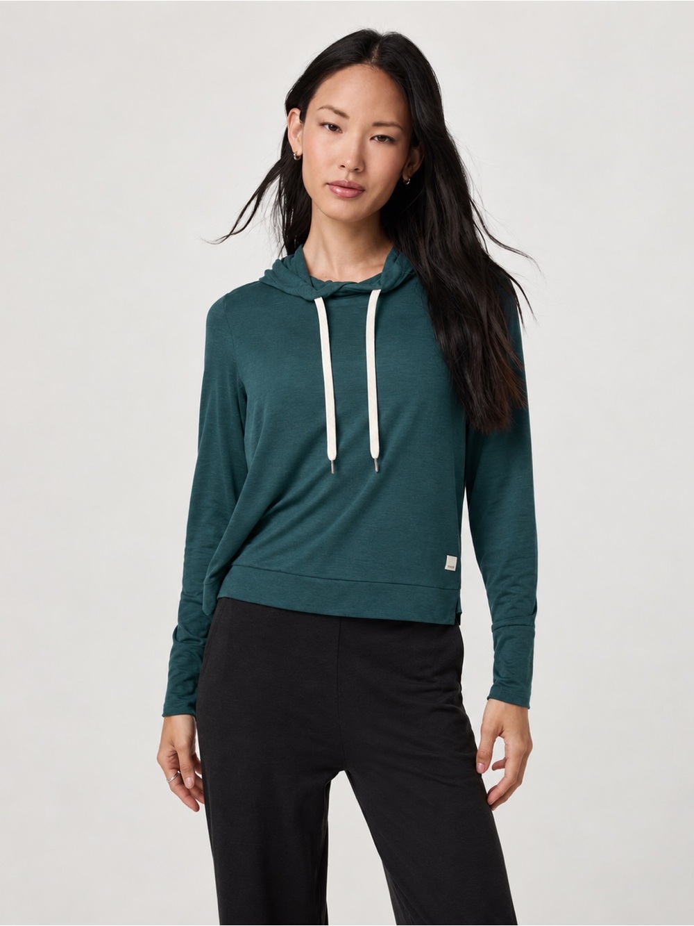Vuori Halo Essential Hoodie Women’s XXL Forest Green Pullover
